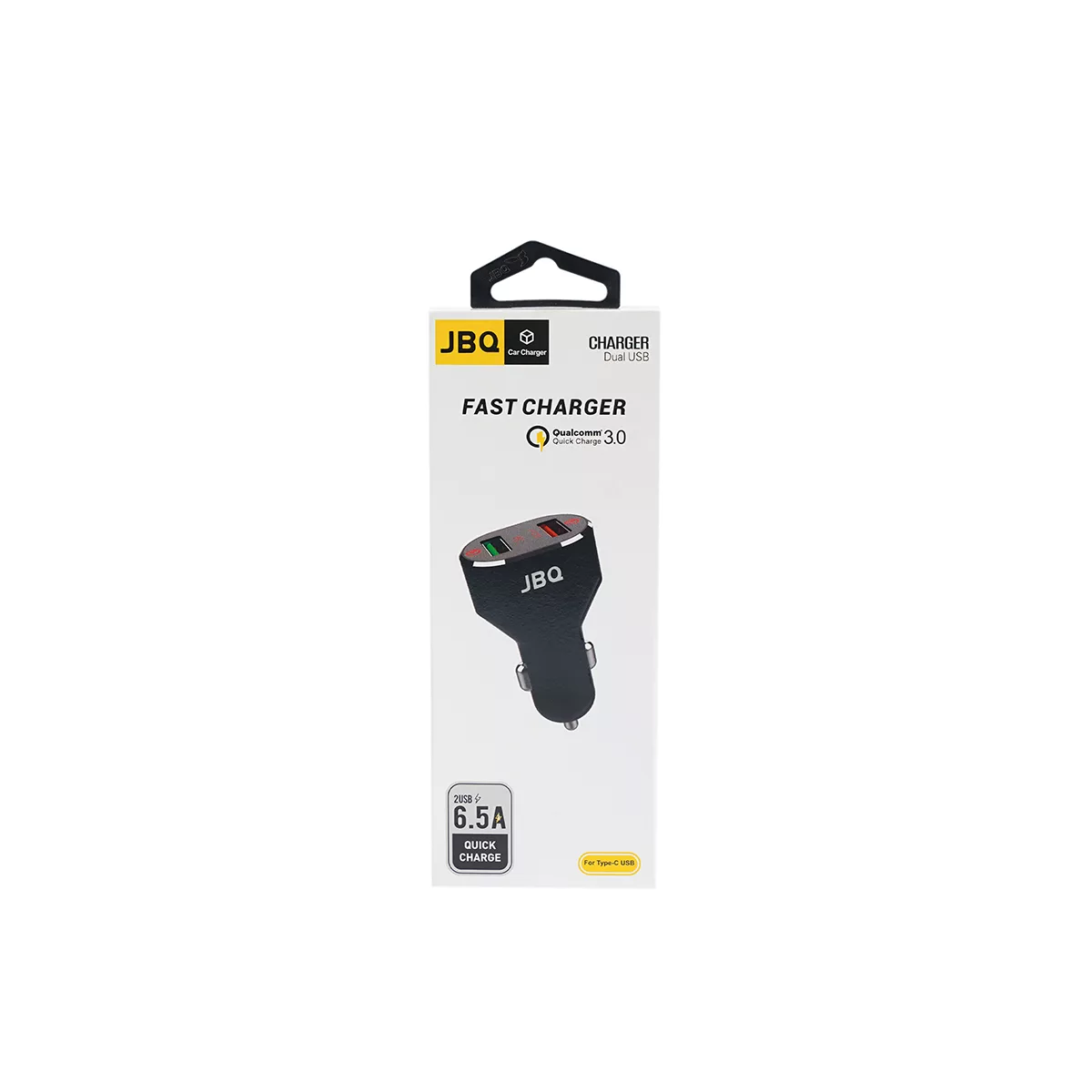 شارژر فندکی 32.5 وات جی بی کیو مدل C-65C به همراه کابل USB-C