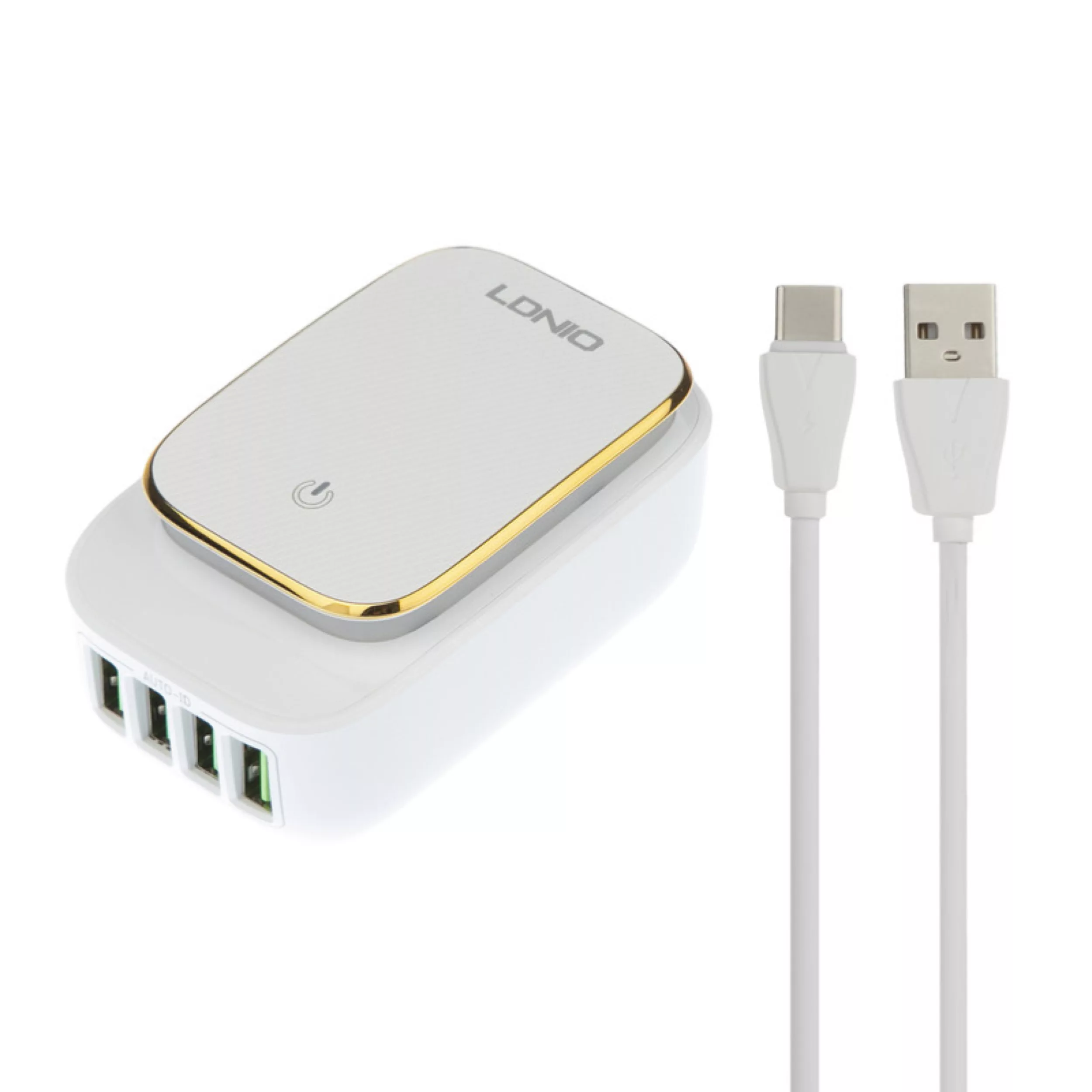 شارژر دیواری 22 وات الدینیو مدل A4405 به همراه کابل تبدیل USB-C