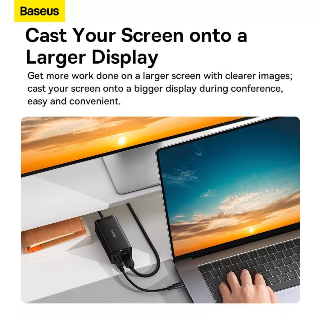 شارژر رومیزی 67 وات بیسوس مدل CCGP110201