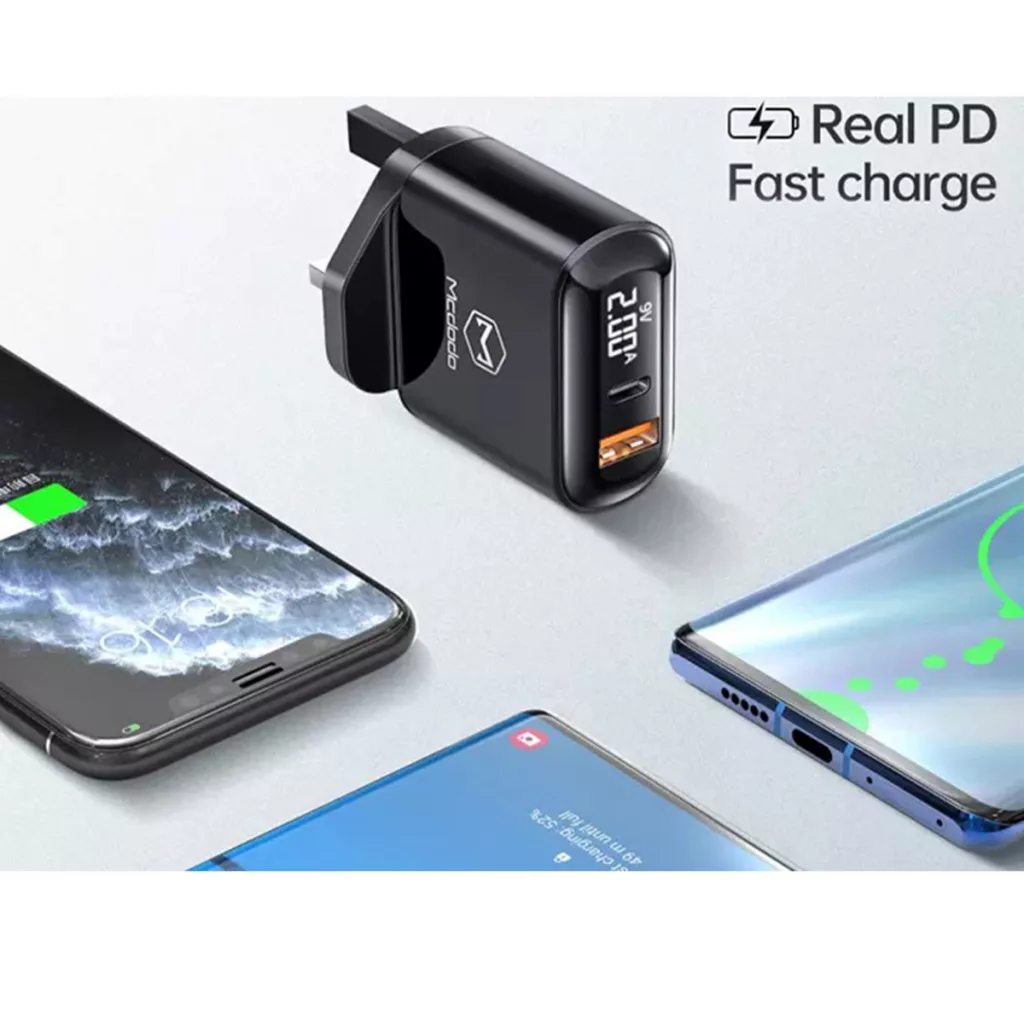 شارژر دیواری مک دودو مدل LCH-7231 به همرا کابل تبدیل لایتنینگ