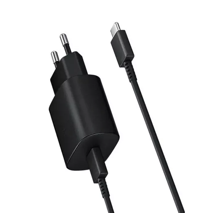 شارژر دیواری 25 وات مدل SAM25W SUPER FAST CHARGE به همراه کابل تبدیل USB-C