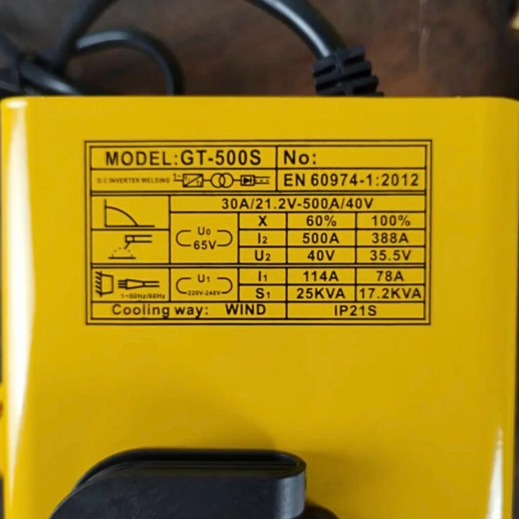 دستگاه جوش 500 آمپر اینتیمکث مدل GT-500