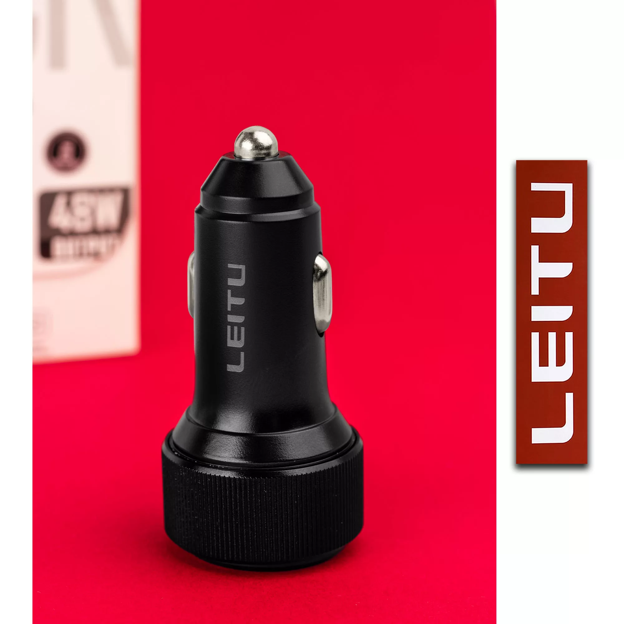 شارژر فندکی لیتو مدل LC-C18 به همراه کابل تبدیل لایتنینگ