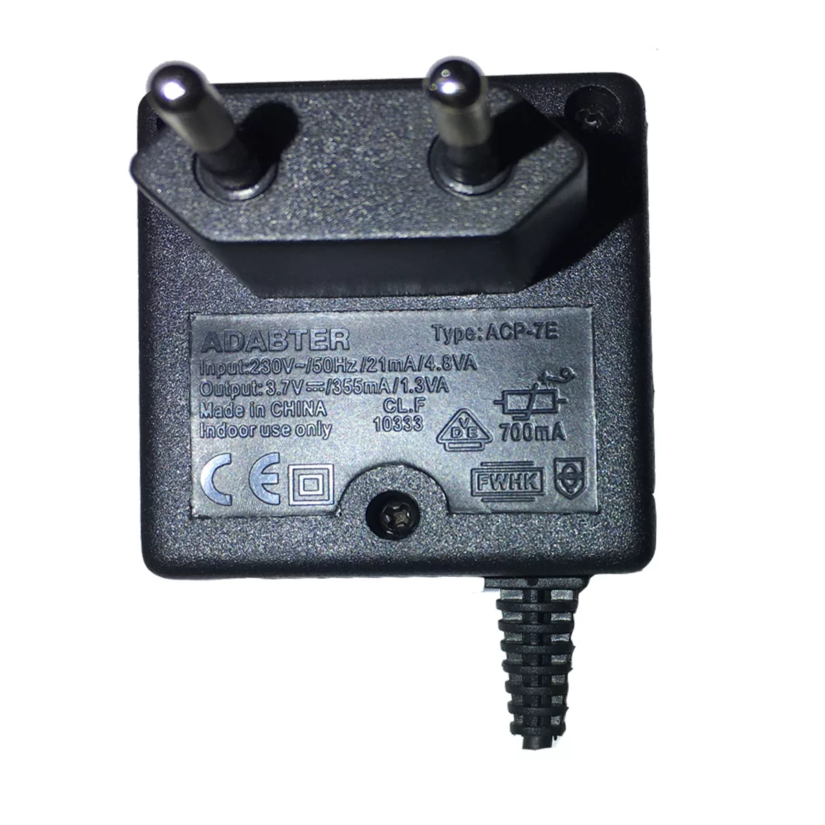 شارژر دیواری 1.3 وات آداپتر مدل سوزنی کد ACP-7E