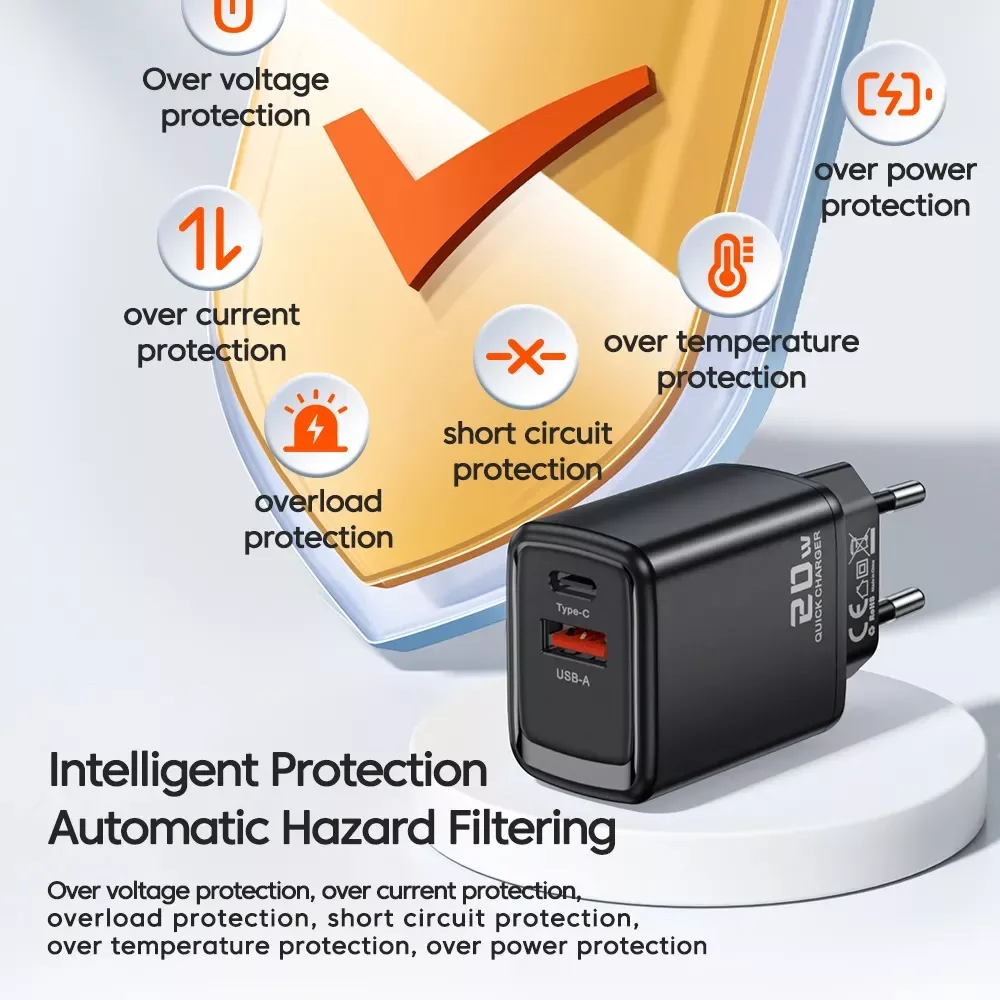 شارژر دیواری موبایل 20 وات توکی مدل JT-P20F