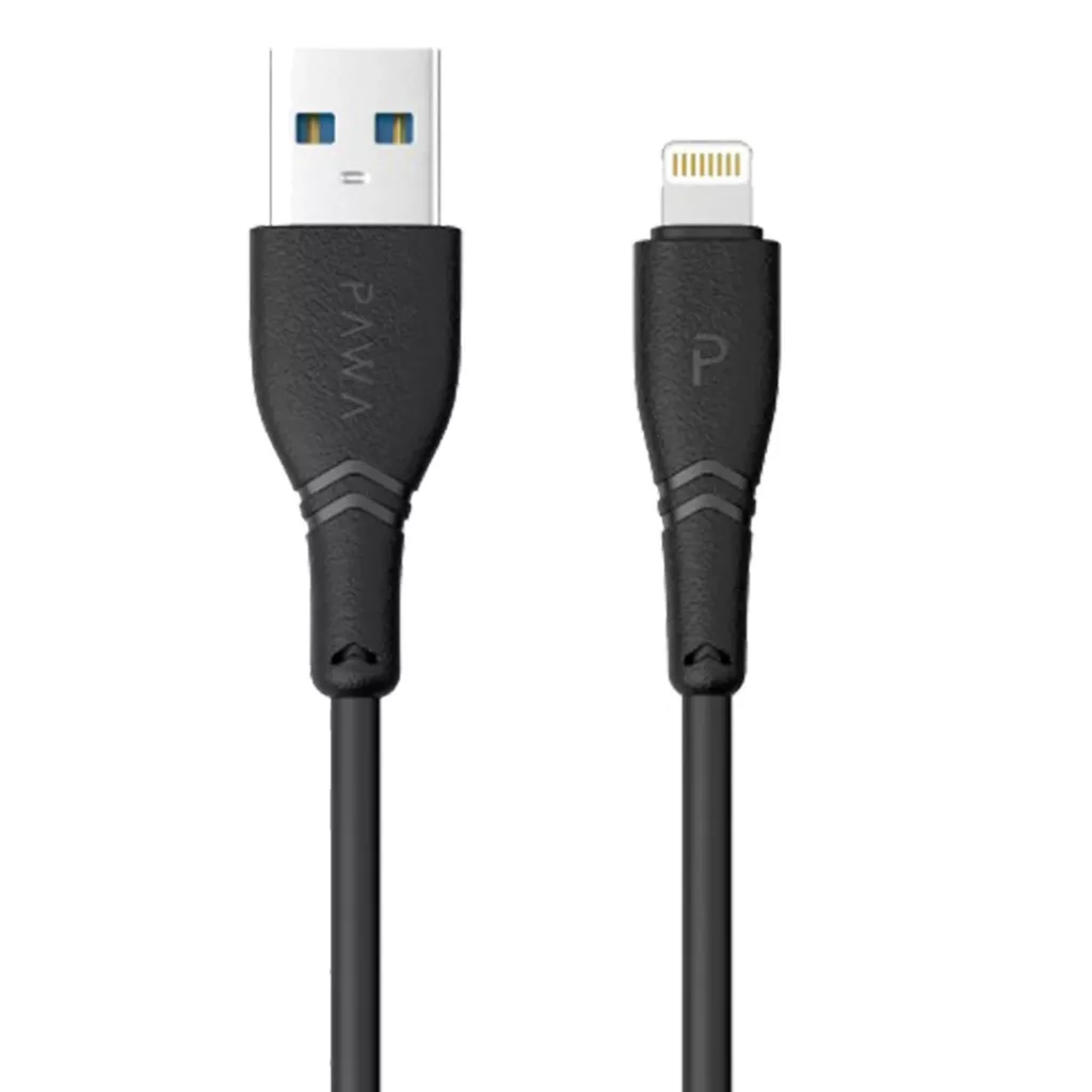 شارژر فندکی مدل شارژر ماشین جامد دو درگاه USB 2.4A با کابل لایتنینگ