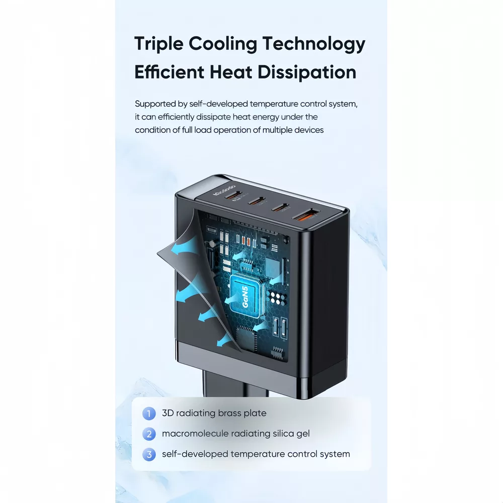 شارژر دیواری 100 وات مک دودو مدل CH-514