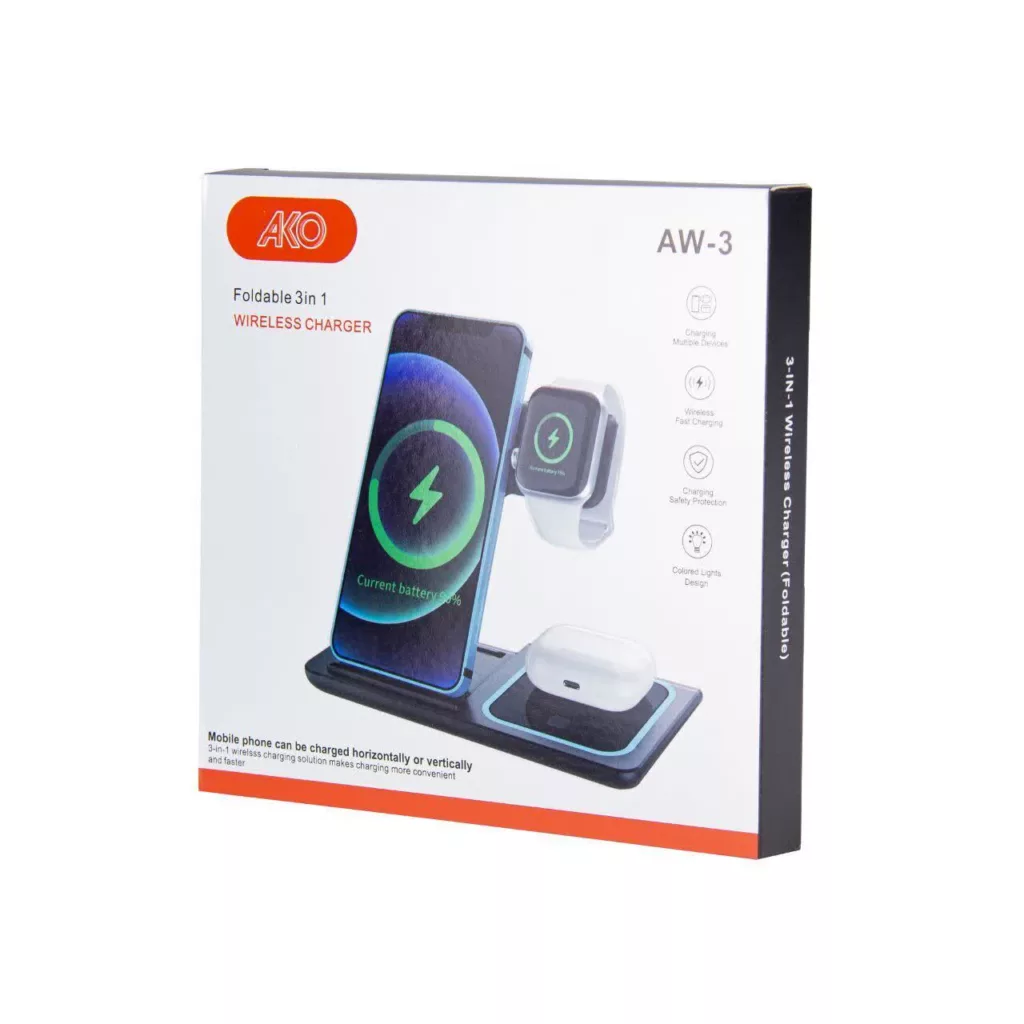 شارژر بی سیم آکو مدل AW-3