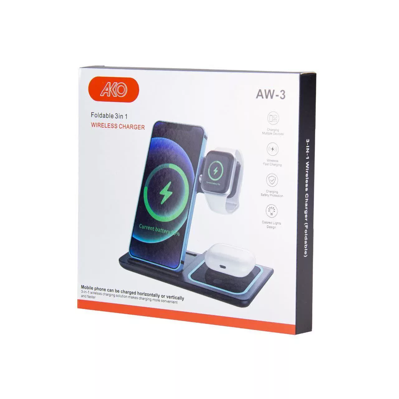 شارژر بی سیم آکو مدل AW-3