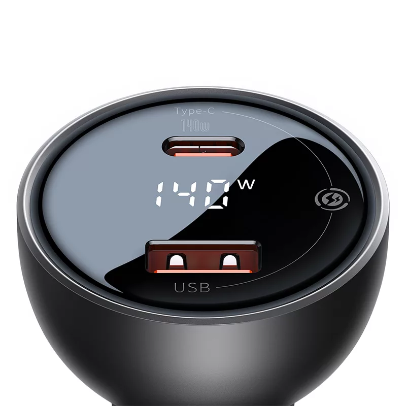 شارژر فندکی 140 وات بیسوس مدل UC 140w set به همراه کابل تایپ سی