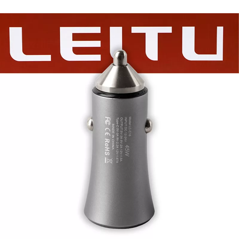 شارژر فندکی 45 وات لیتو مدل LC-C16 به همراه کابل تبدیل microUSB