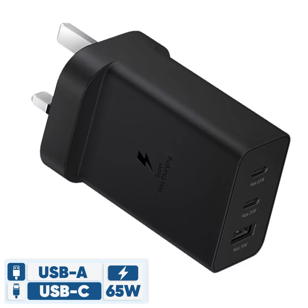 شارژر دیواری 65 وات 3 پورت سامسونگ مدل EP-T6530