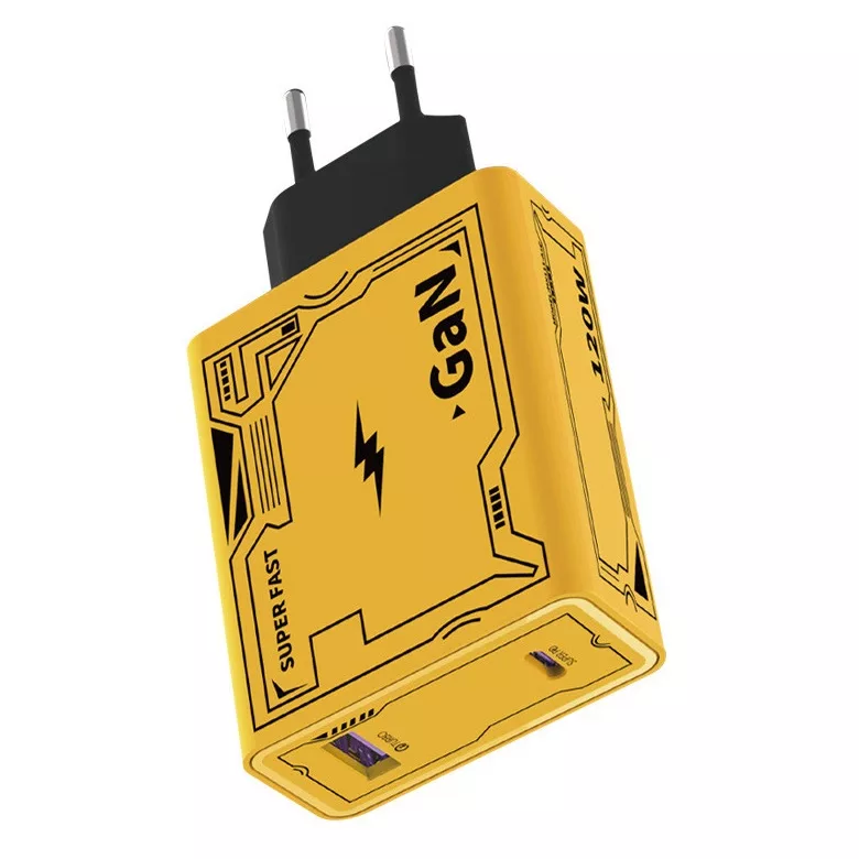 شارژر دیواری 120 وات مدل HX111-A+C به همراه کابل تبدیل USB / USB-C به لایتنینگ / USB-C