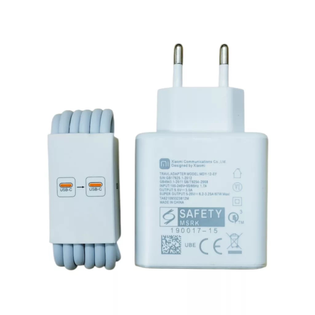شارژر دیواری 67 وات مدل MDY-12-EF به همراه کابل تبدیل USB-C