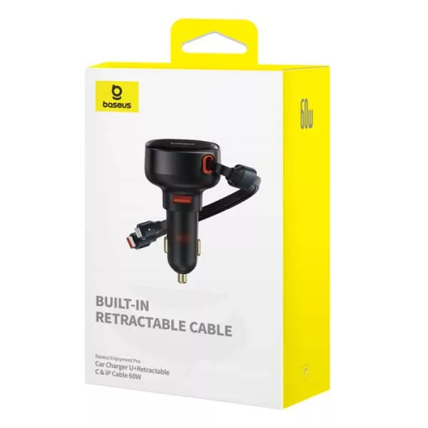 شارژر فندکی 60 وات بیسوس مدل C00057802111-01