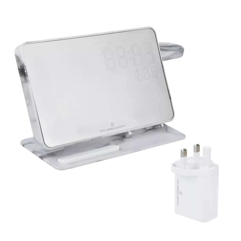 شارژر رومیزی بی سیم 15 وات ایتفیت مدل 3in1 PW06SP به همراه شارژر دیواری 30 وات ایتفیت