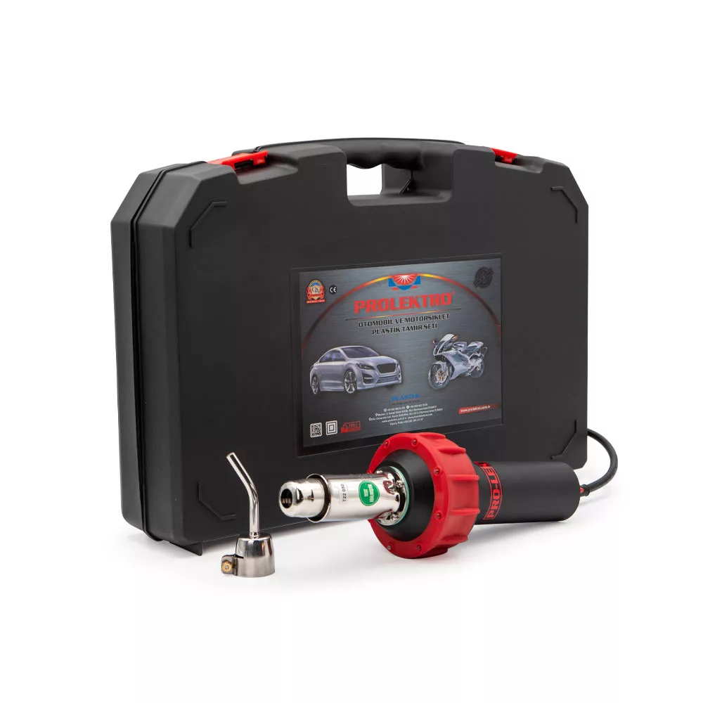 دستگاه جوش پلاستیک 1000 وات پرولکترو مدل چراغدار ست کد Pro-lek 9001 Set Plus