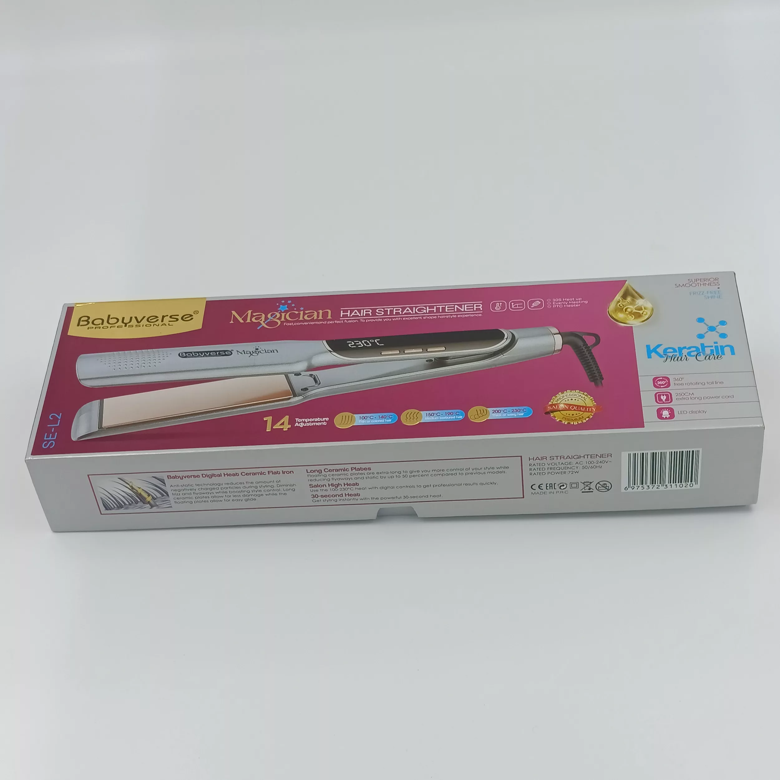 اتو و حالت دهنده ی مو بیبیورس مدل SE-L2