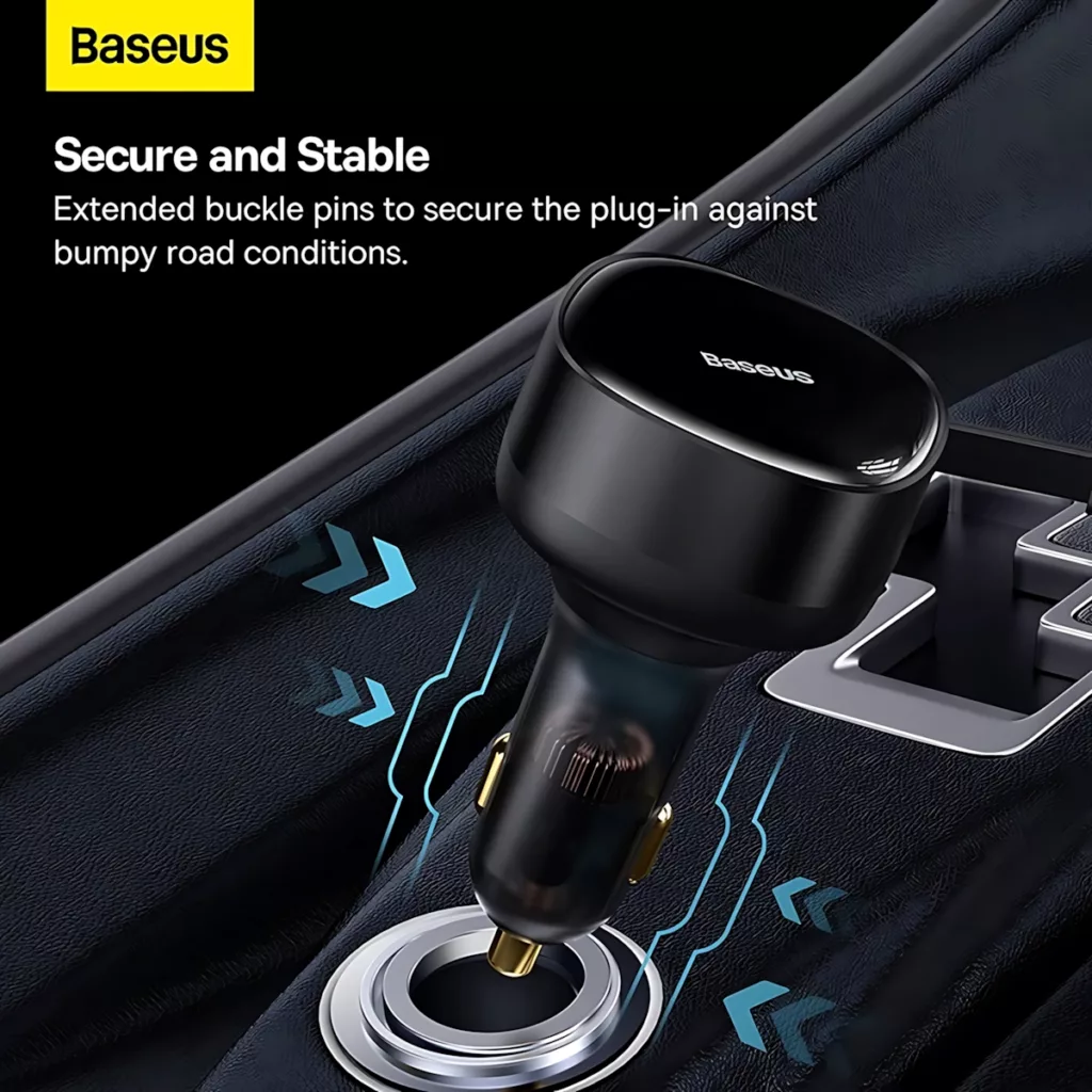 شارژر فندکی 33 وات بیسوس مدل B-ExpansionC به همراه کابل USB-C