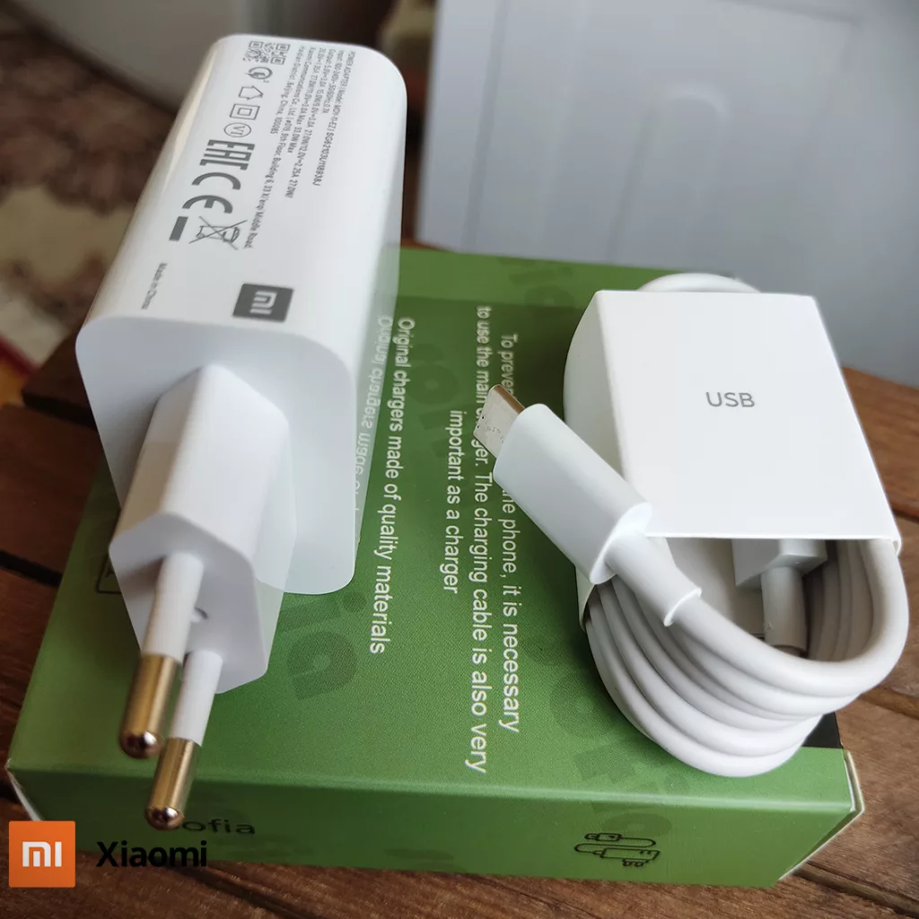 شارژر دیواری شیائومی مدل Poco X3 pro به همراه کابل تبدیل USB-C
