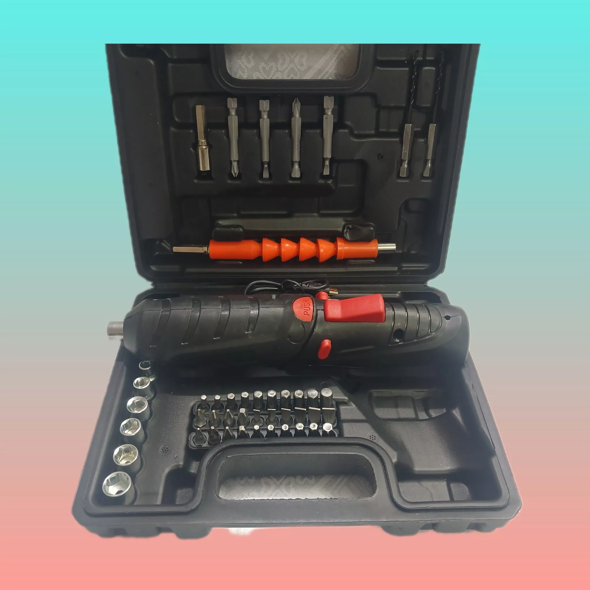 پیچ گوشتی شارژی مدل Jv880_p مجموعه 46 عددی