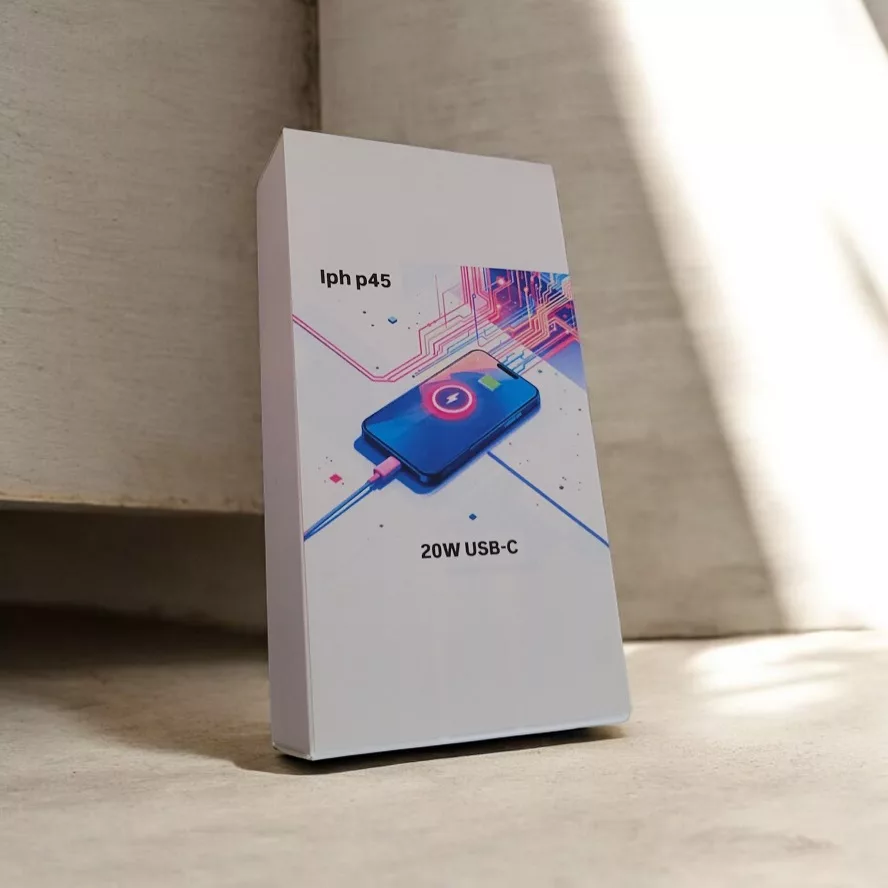 شارژر دیواری 20 وات مدل iph p45 به همراه کابل لایتنینگ