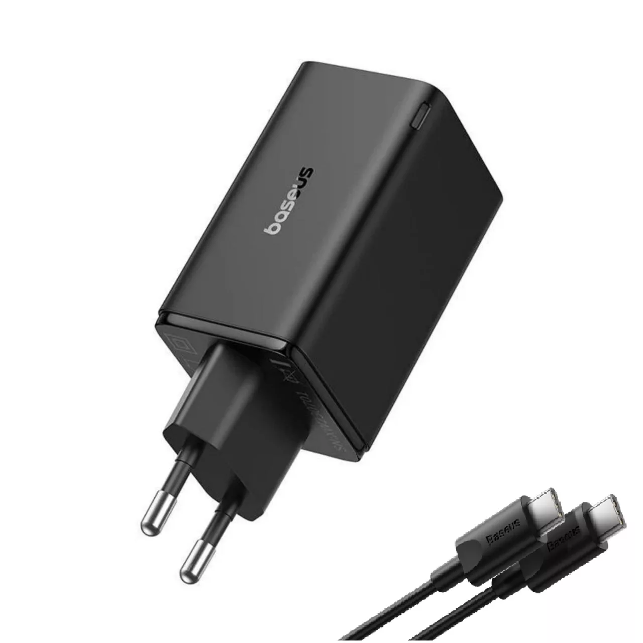 شارژر دیواری 65 وات بیسوس مدل GAN6 PRO 65W به همراه کابل USB-C