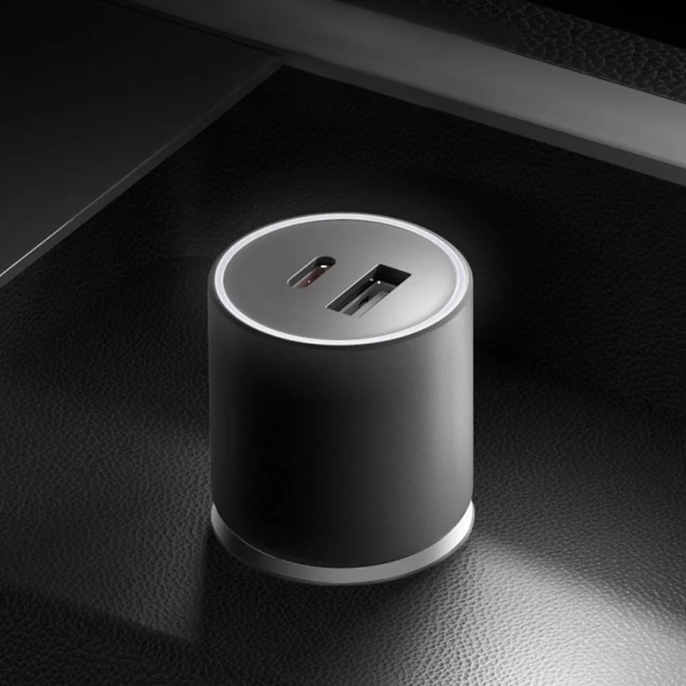 شارژر فندکی 100 وات 2 پورت شیائومی مدل MDY-16-ER به همراه کابل USB-C به طول 1 متر