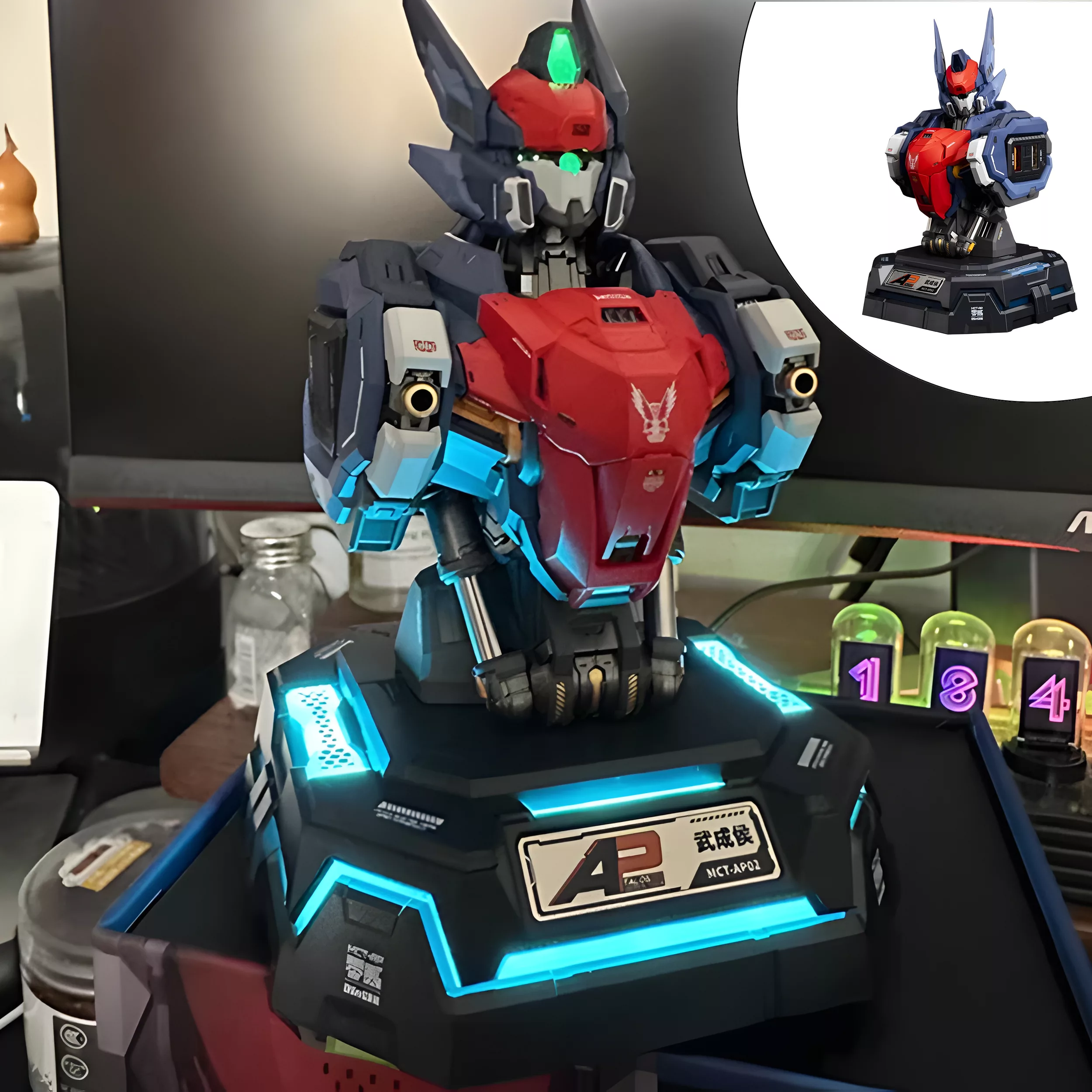 شارژر رومیزی مدل 5 پورت چراغ دار کد MCT-AP02