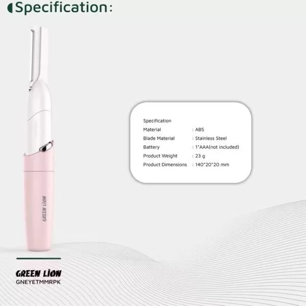 ماشین اصلاح موی صورت و بدن بانوان گرین لاین مدل GNEYETMMR