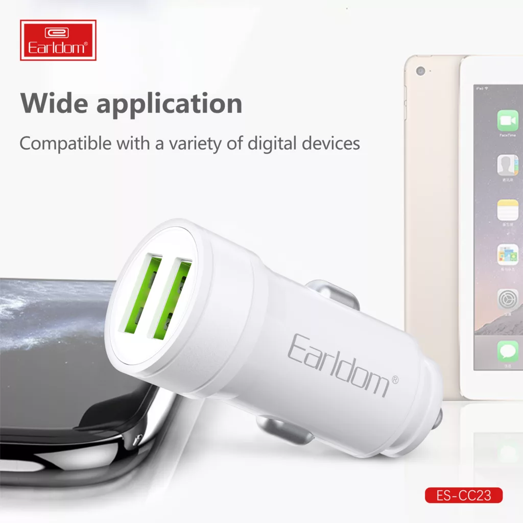 شارژر فندکی 12 وات ارلدام مدل CC23 2.1A