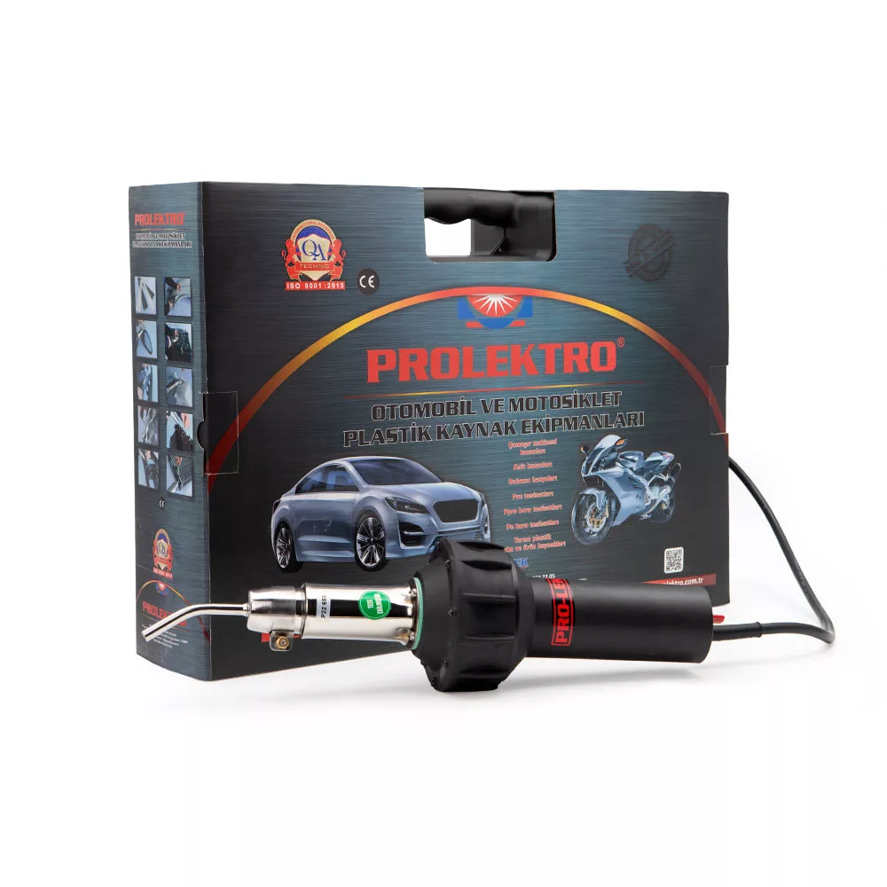 دستگاه جوش پلاستیک 1650 وات پرولکترو مدل چراغدار ست کد Pro-lek 9000 Set Plus