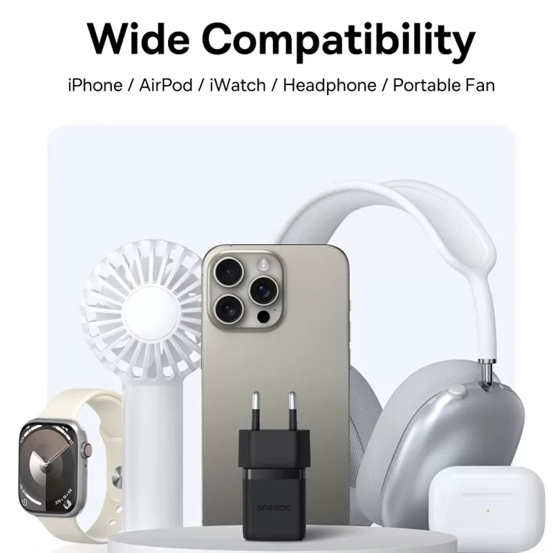 شارژر دیواری 20 وات دو پورت بیسوس مدل P10111608