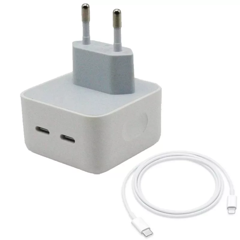 شارژر دیواری 50 وات مدل iph60 به همراه کابل USB-C به لایتنینگ