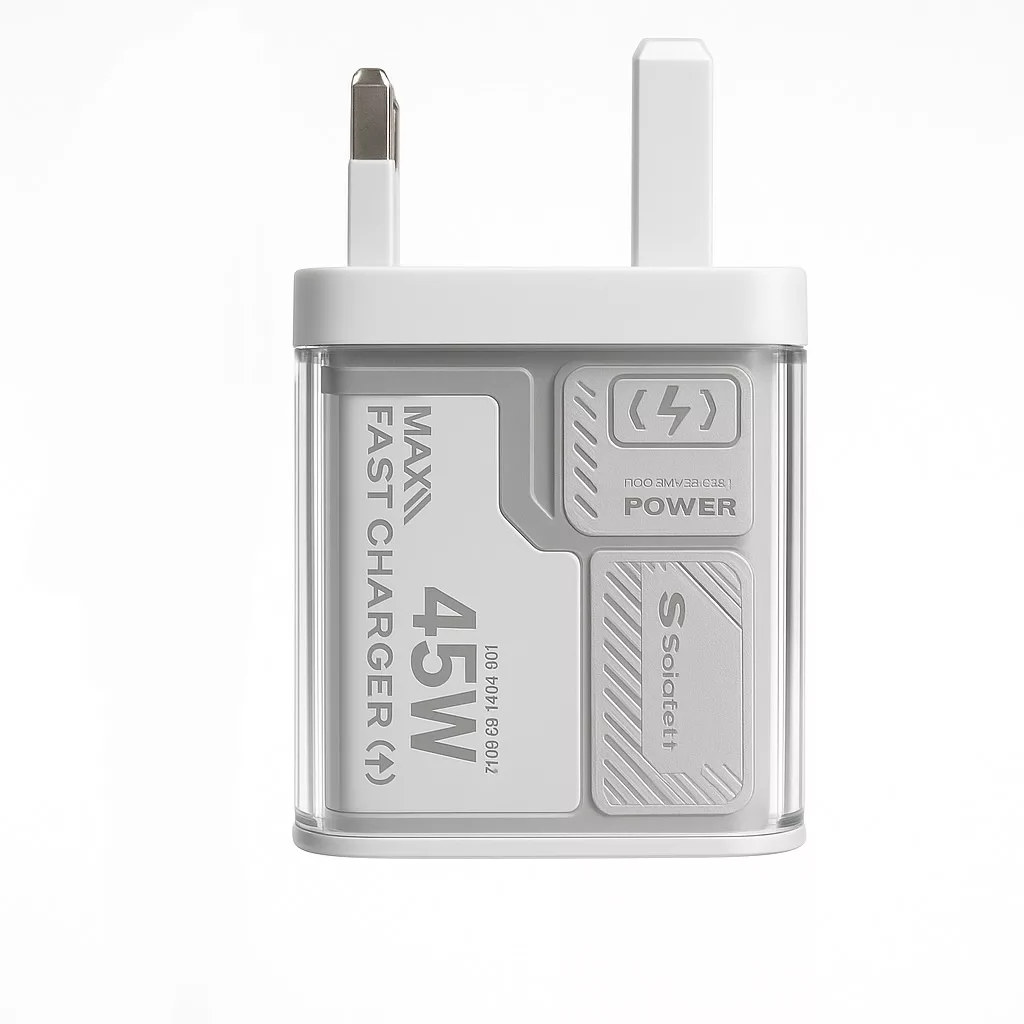 شارژر دیواری 45 وات سولوفر مدل TC-70 Fast charging به همراه کابل تبدیل USB-C