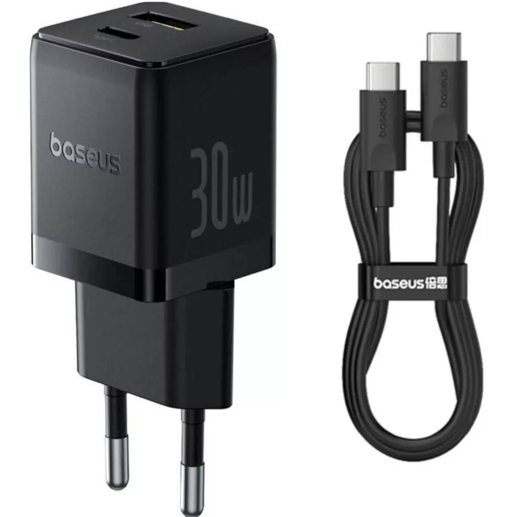 شارژر دیواری 30 وات بیسوس مدل Palm 30W  به همراه کابل USB-C