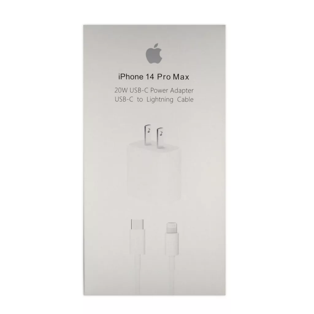 شارژر دیواری 20 وات مدل IPHONE 14 PRO MAXX به همراه کابل لایتنینگ