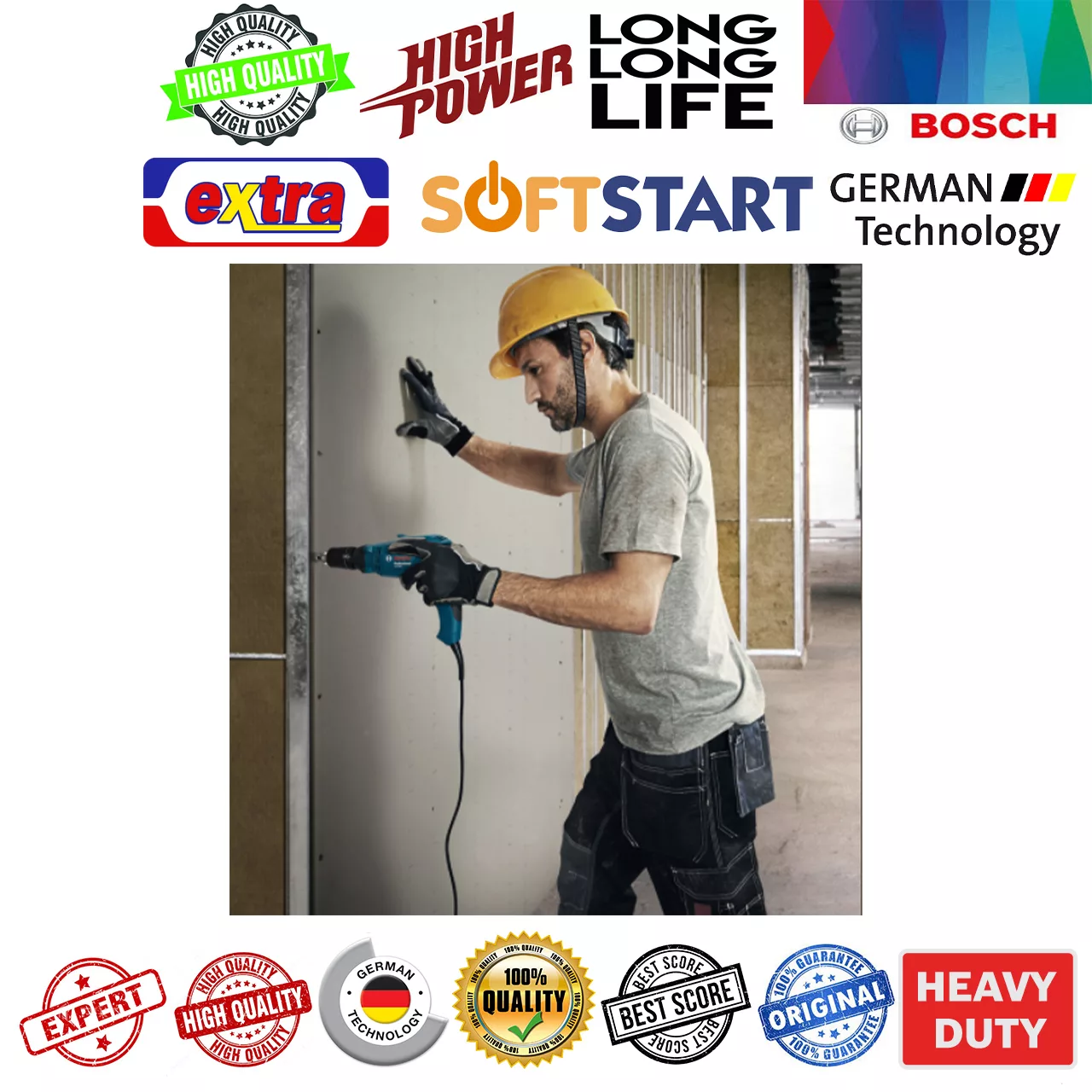 پیچ گوشتی برقی بوش مدل GTB 650 + Extra