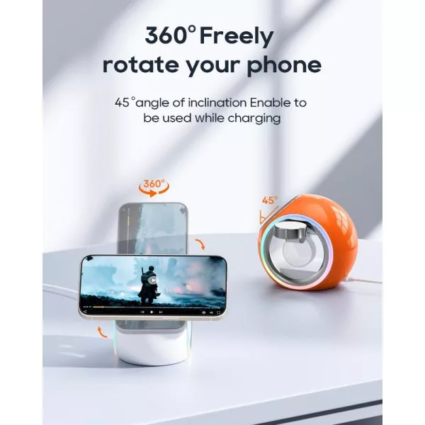 داک شارژر بی سیم کولا مدل KL-CD70 3in1