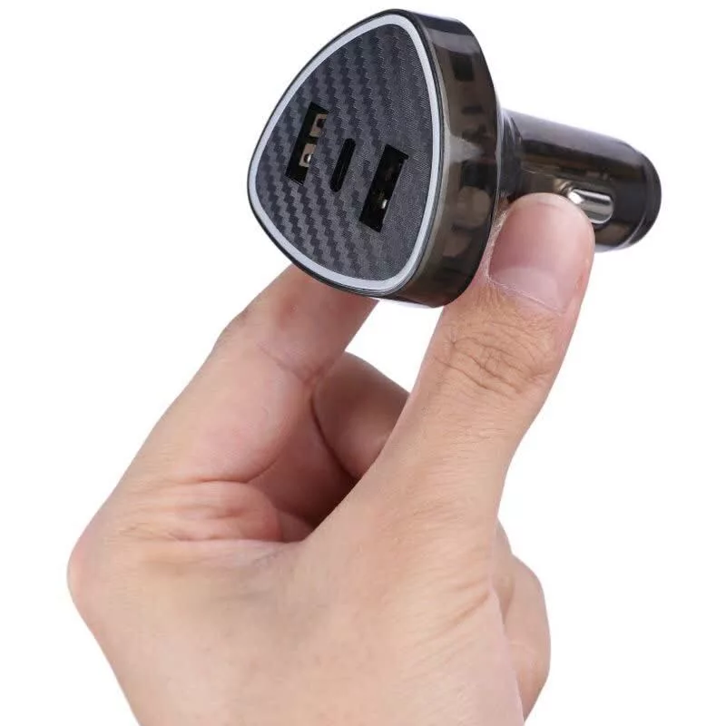 شارژر فندکی 66 وات 3 پورت مدل YY-C22