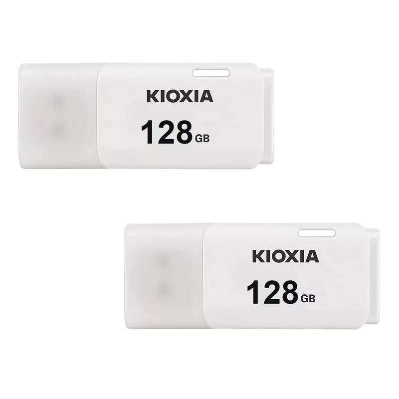 فلش مموری کیوکسیا مدل U202 ظرفیت 128 گیگابایت با رابط USB 2.0 بسته دو عددی