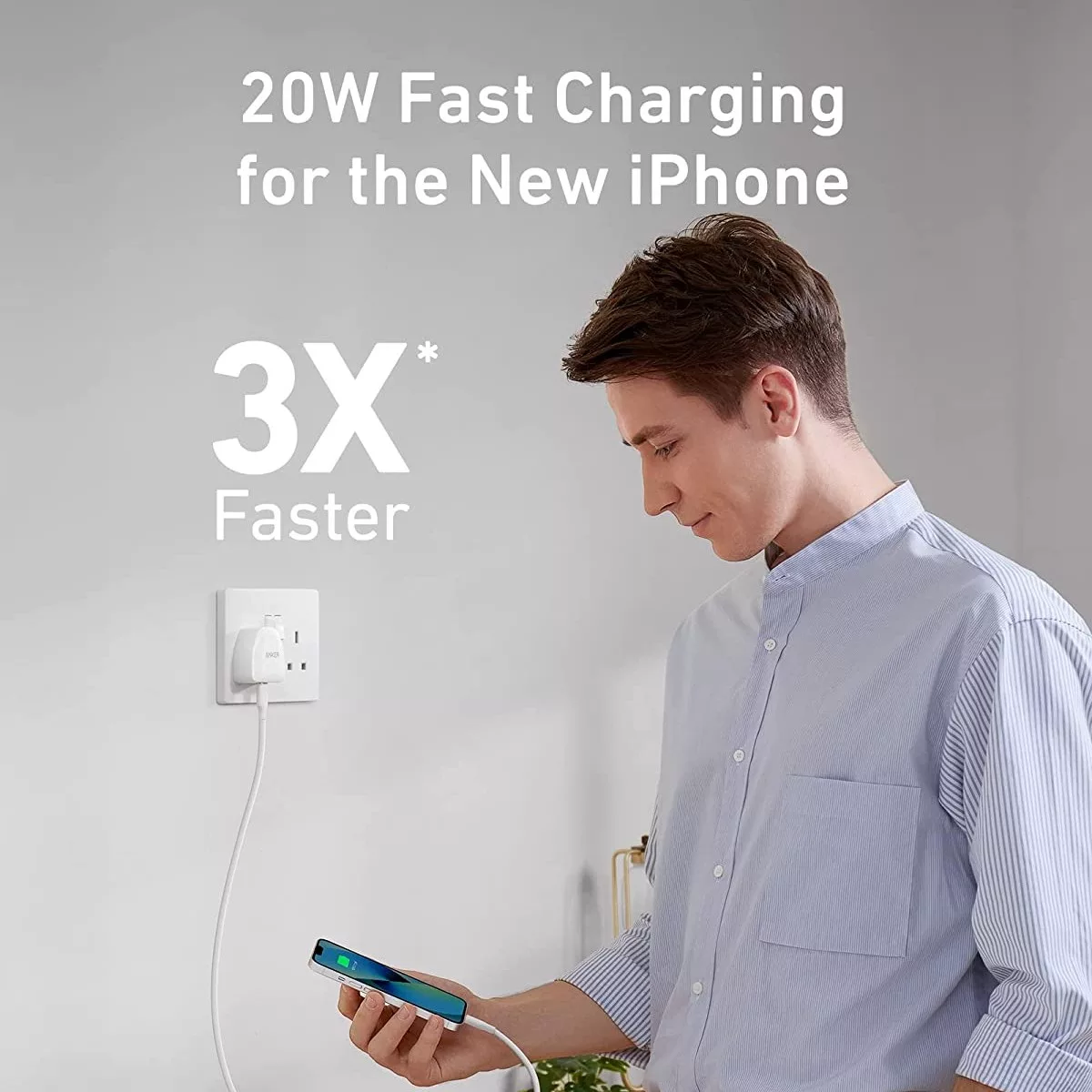 شارژر دیواری انکر مدل PowerPort III Nano-20W Fast Charger