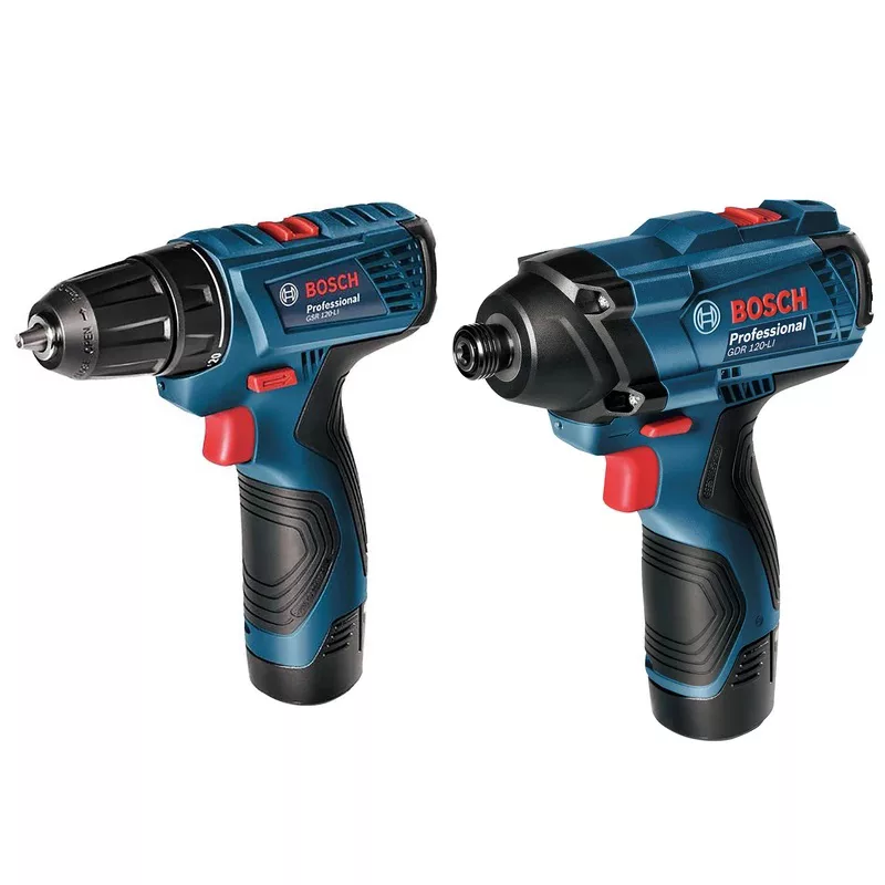 پیچ گوشتی و بکس شارژی بوش مدل فوق حرفه ای GDR 120 LI + GSR 120 LI مجموعه دو عددی