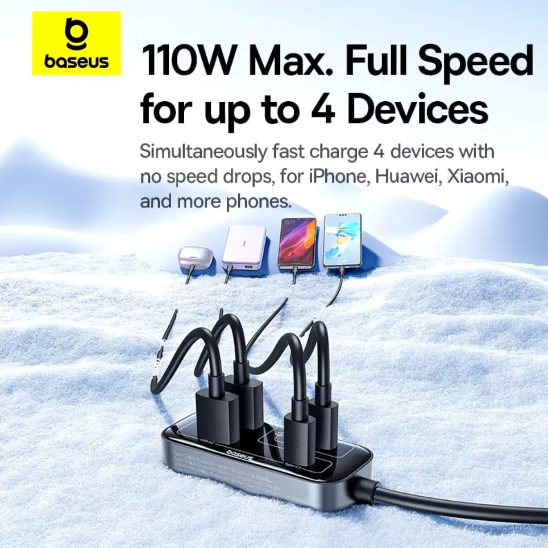 شارژر فندکی 110 وات  بیسوس مدل L1