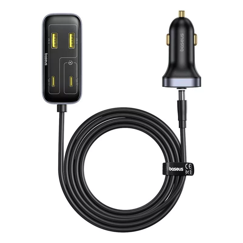 شارژر فندکی 110 وات 6 پورت بیسوس مدل BackseatPal L1