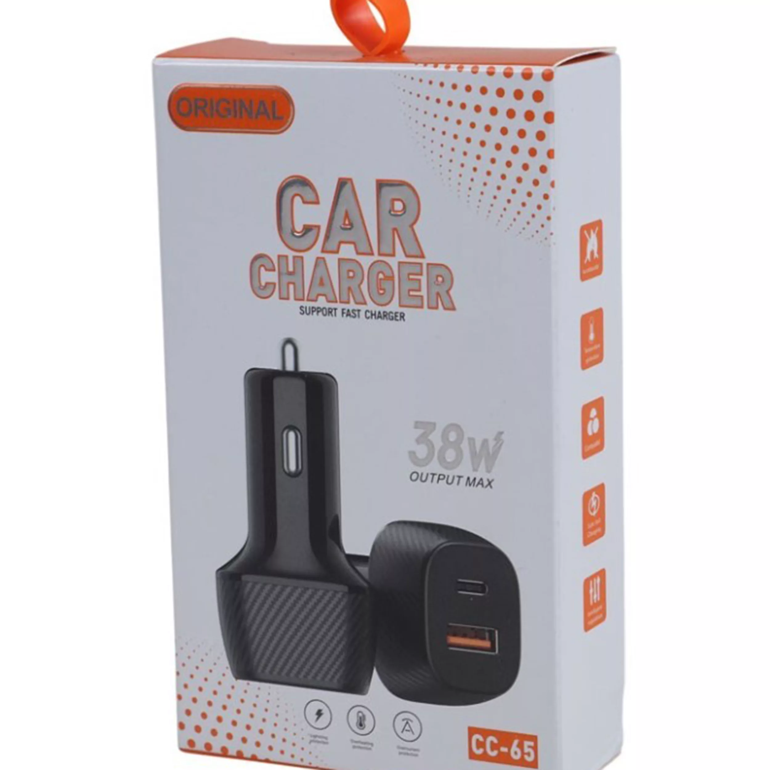 شارژر فندکی 38 وات دوپورت اورجینال مدل CC-65