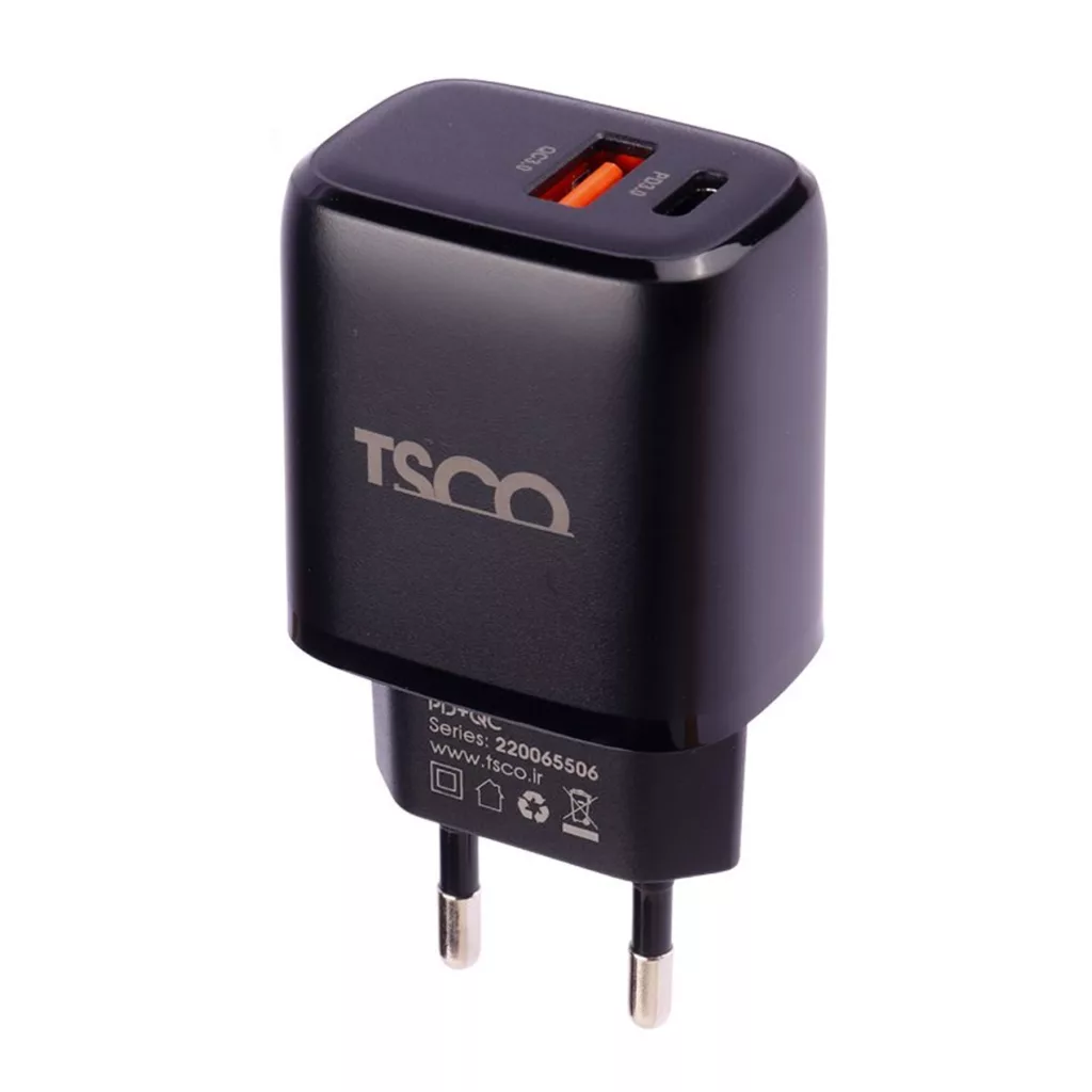 شارژر دیواری 20 وات تسکو مدل TTC 65