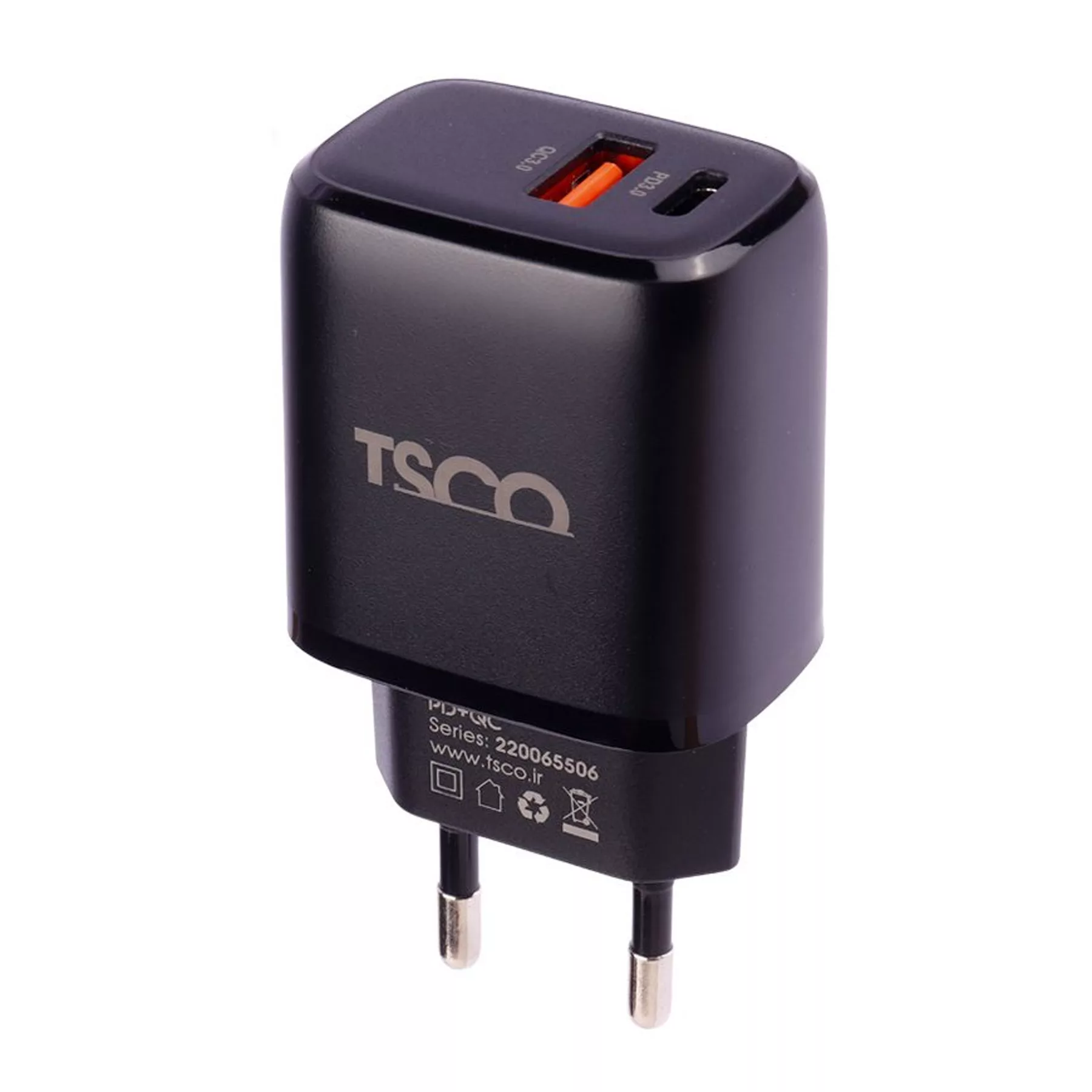 شارژر دیواری 20 وات تسکو مدل TTC 65