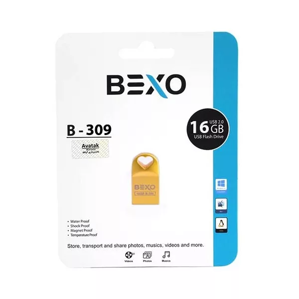 فلش مموری بکسو مدل B-309 ظرفیت 16 گیگابایت