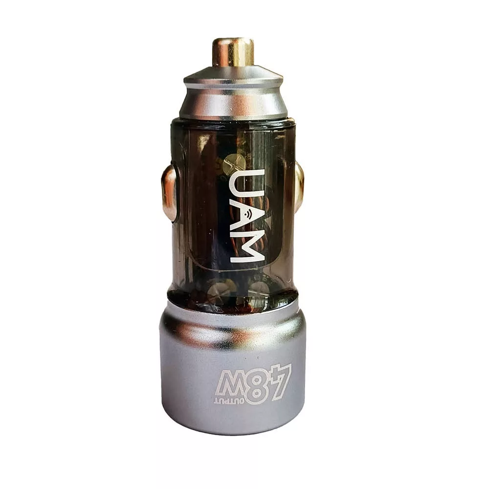 شارژر فندکی 48 وات یو ای ام مدل ucc03p به همراه کابل USB-C